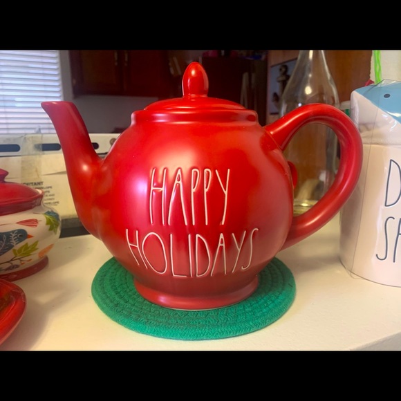 Rae Dunn Christmas Teapot - Picture 1 of 1